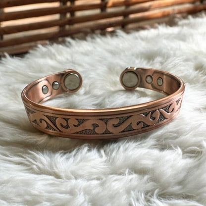 Copper_Magnetic_Maori_Inspired_Bracelet_Maneline_Cambridge_NZ_Farrier_Supplies_Shop