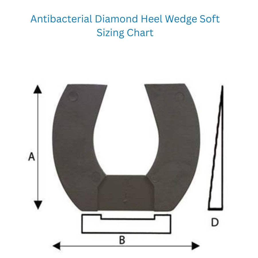 Antibacterial Diamond Heel Wedge Soft
