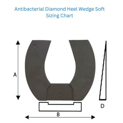 Antibacterial Diamond Heel Wedge Soft