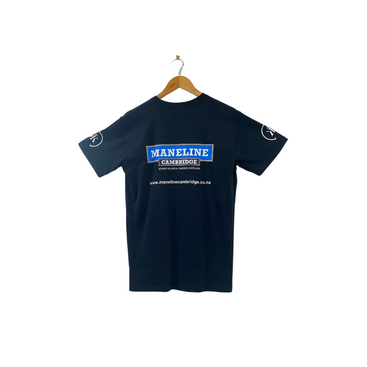 Maneline Tee Shirt-Blk/Navy/Coal | Maneline Cambridge NZ